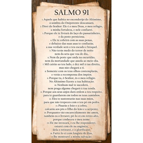 Salmo 91 - Piso/azulejo De Cerâmica 32cm x 57cm - INCOPISOS 60094
