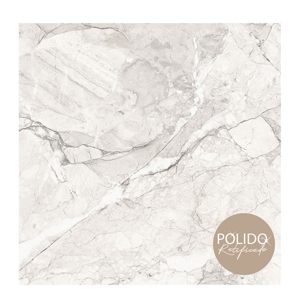 PISO FORMIGRES Lumini Polido 66cmX66cm Caixa com 2,18m²