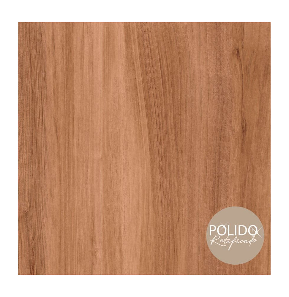 PISO FORMIGRES Roble Polido 66cmX66cm Caixa com 2,18m²